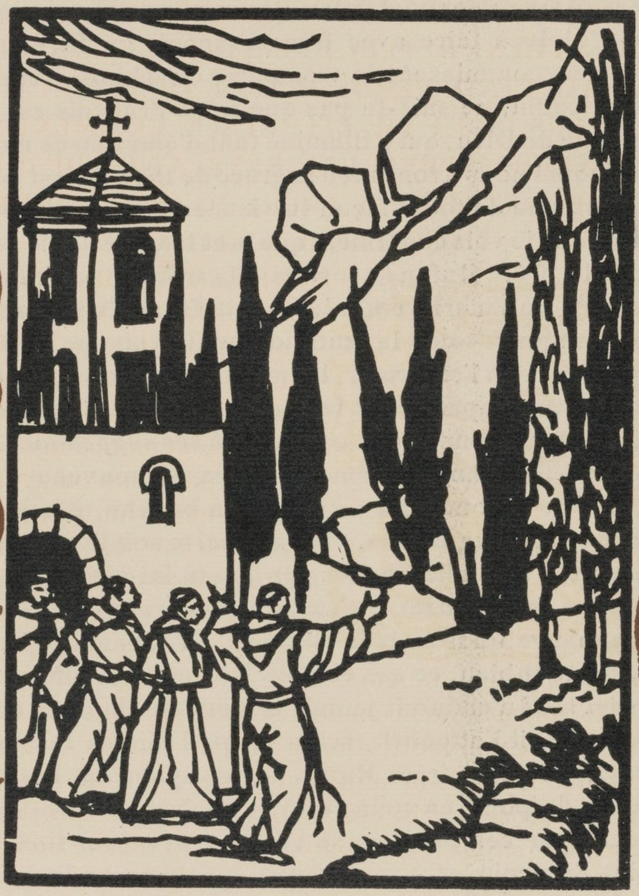 Mile Bernard, Composition (Morane, No. 100), Les Petites Fleurs De St. Franoise, Woodcut