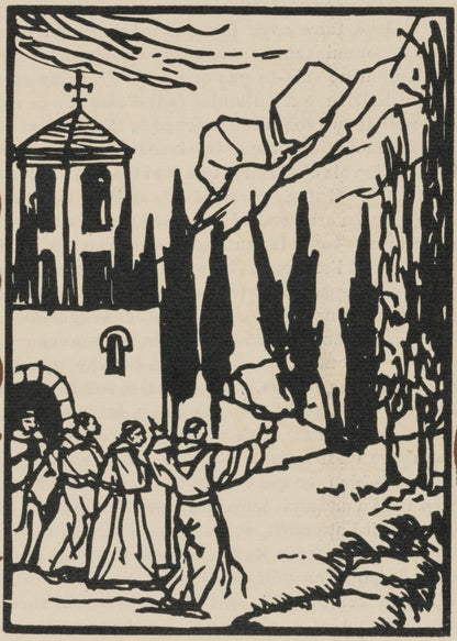 Mile Bernard, Composition (Morane, No. 100), Les Petites Fleurs De St. Franoise, Woodcut