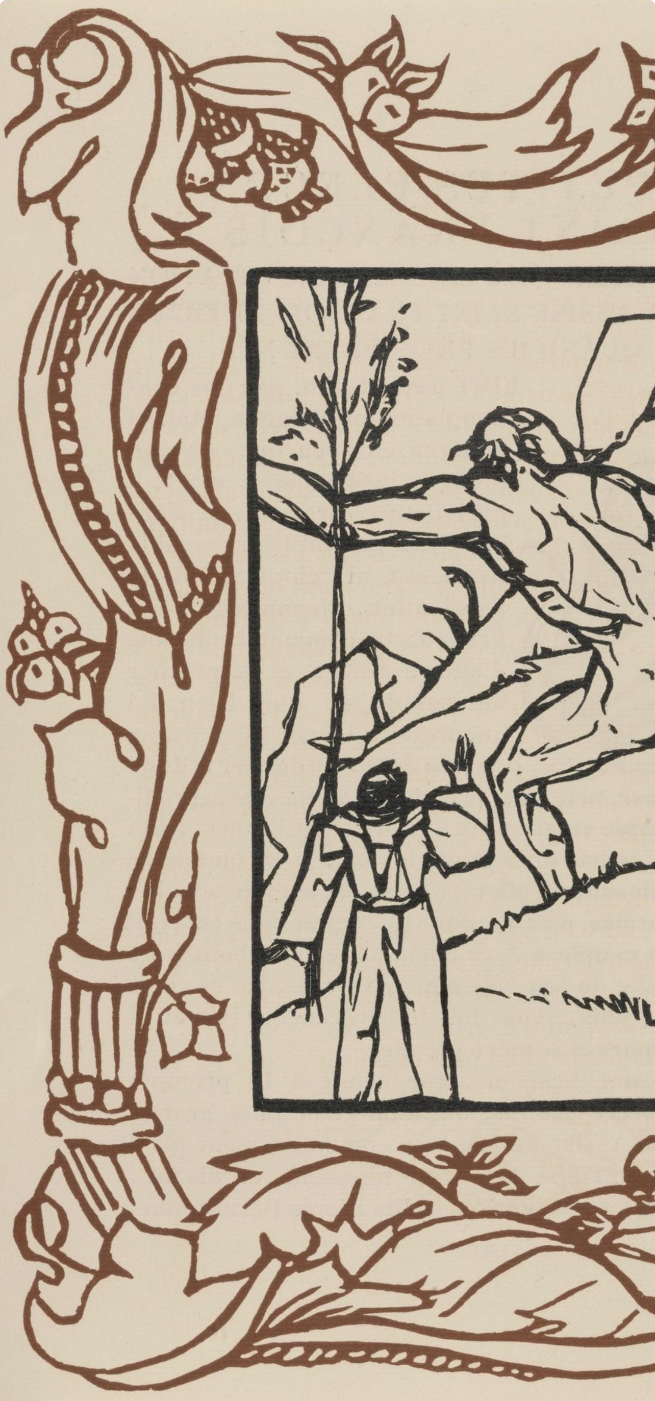 Mile Bernard, Composition (Morane, No. 100), Les Petites Fleurs De St. Franoise, Woodcut