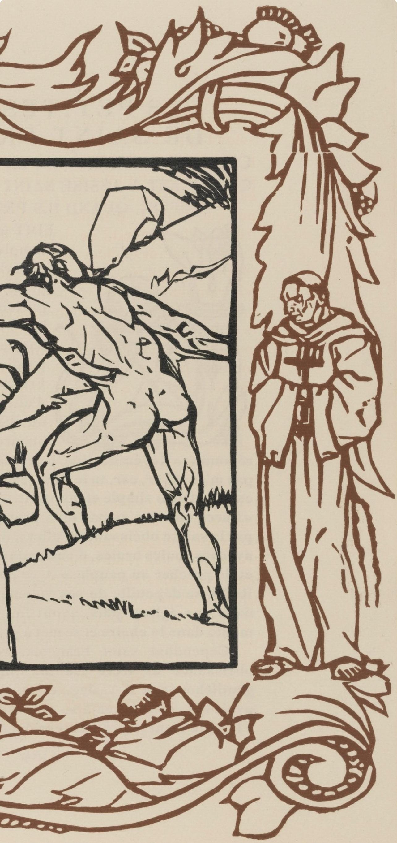 Mile Bernard, Composition (Morane, No. 100), Les Petites Fleurs De St. Franoise, Woodcut