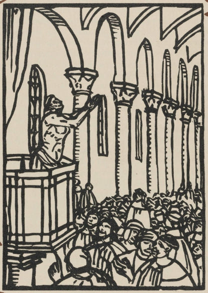 Mile Bernard, Composition (Morane, No. 100), Les Petites Fleurs De St. Franoise, Woodcut