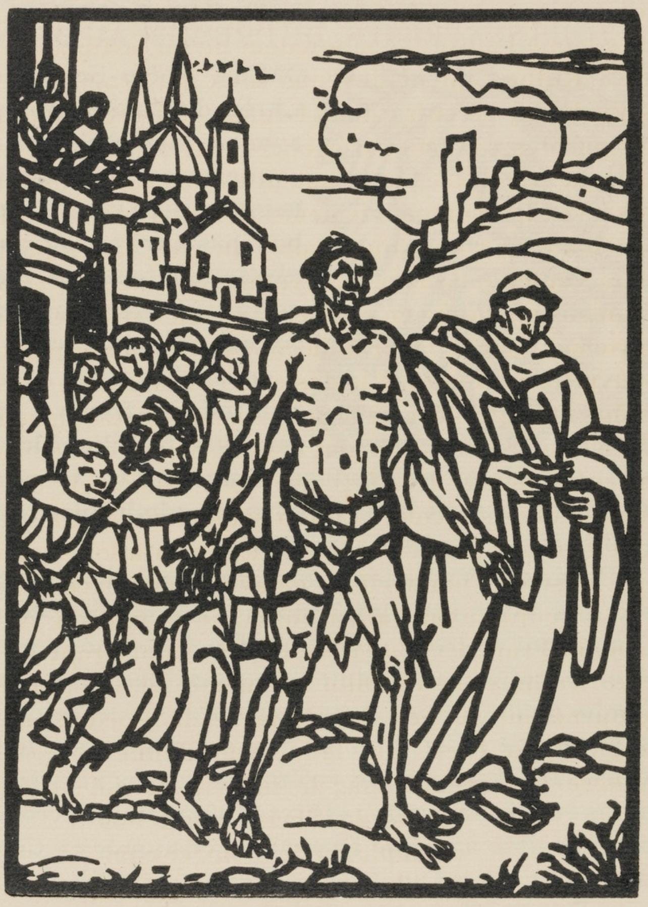 Mile Bernard, Composition (Morane, No. 100), Les Petites Fleurs De St. Franoise, Woodcut