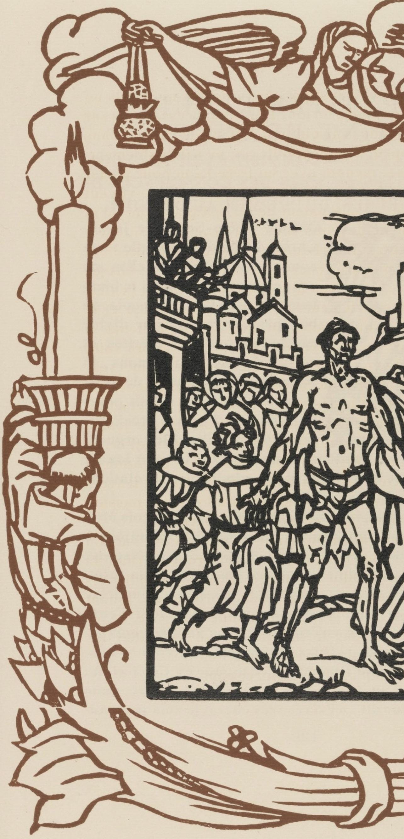 Mile Bernard, Composition (Morane, No. 100), Les Petites Fleurs De St. Franoise, Woodcut