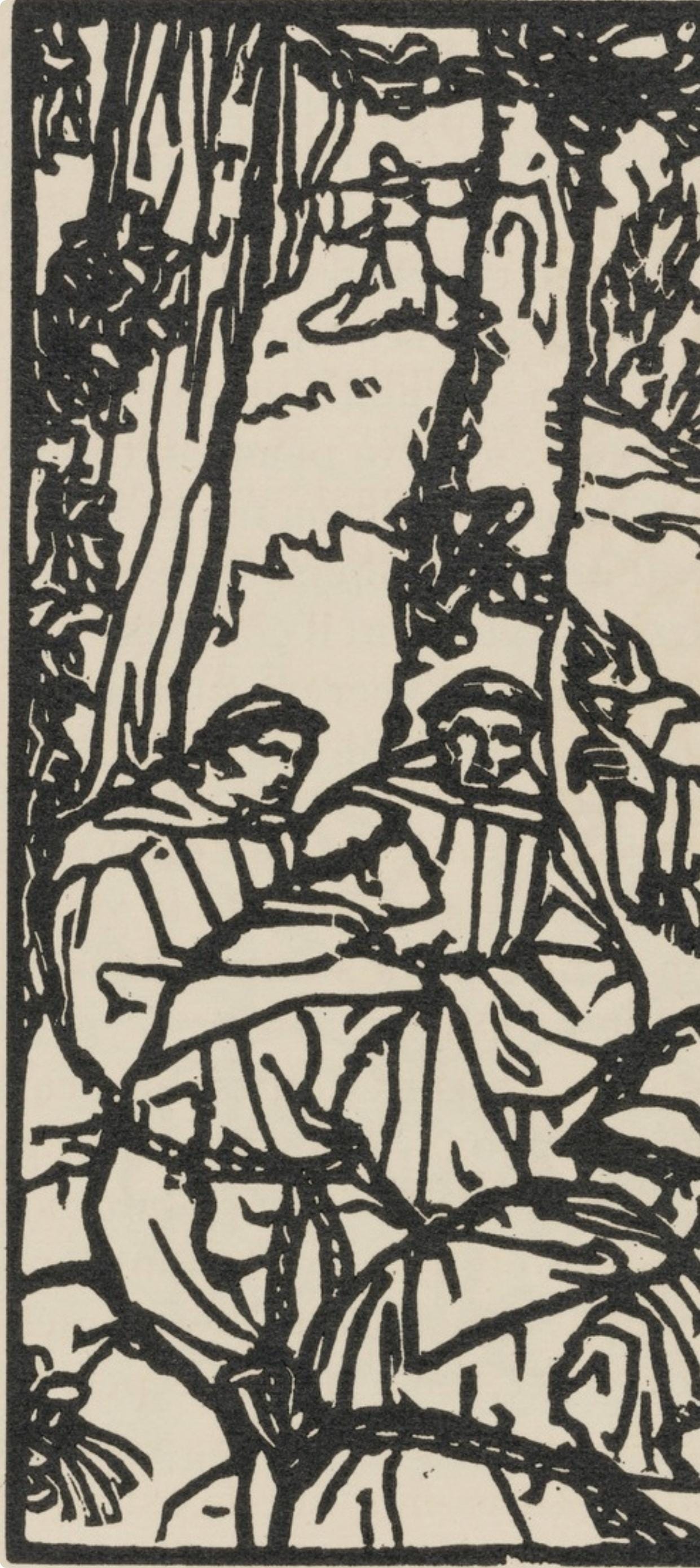 Mile Bernard, Composition (Morane, No. 100), Les Petites Fleurs De St. Franoise, Woodcut
