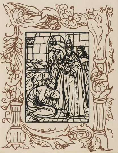 Mile Bernard, Composition (Morane, No. 100), Les Petites Fleurs De St. Franoise, Woodcut