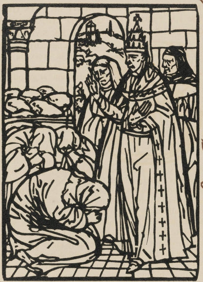 Mile Bernard, Composition (Morane, No. 100), Les Petites Fleurs De St. Franoise, Woodcut
