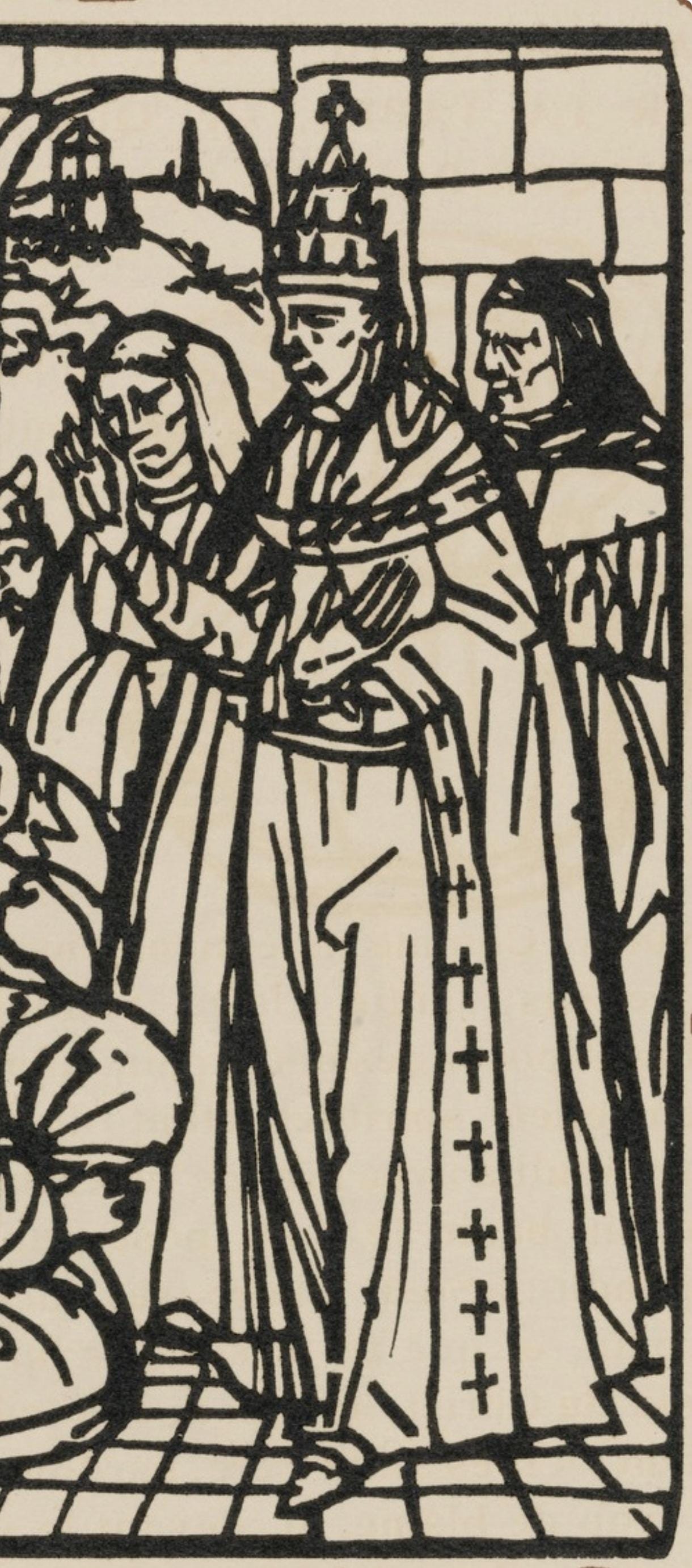 Mile Bernard, Composition (Morane, No. 100), Les Petites Fleurs De St. Franoise, Woodcut