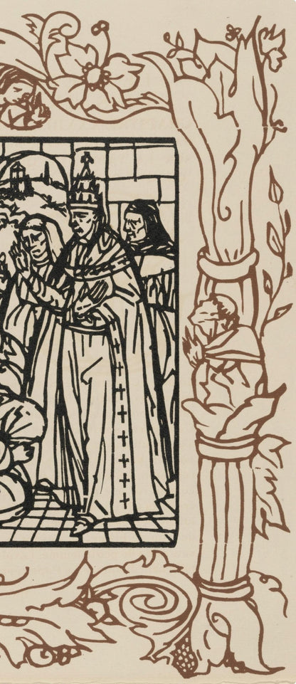 Mile Bernard, Composition (Morane, No. 100), Les Petites Fleurs De St. Franoise, Woodcut