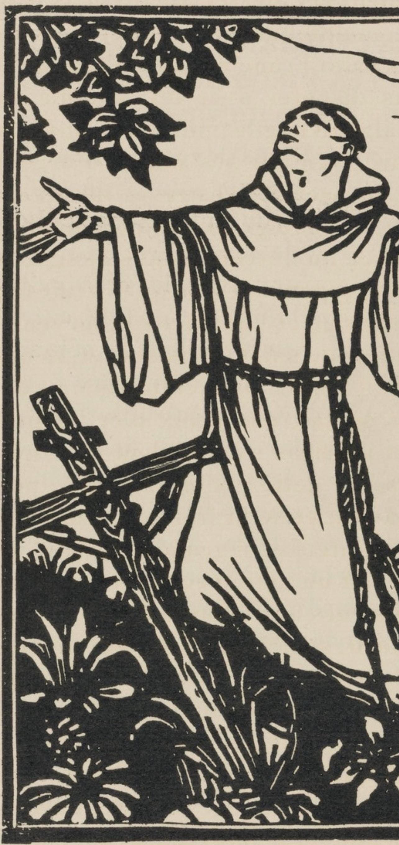 Mile Bernard, Composition (Morane, No. 100), Les Petites Fleurs De St. Franoise, Woodcut