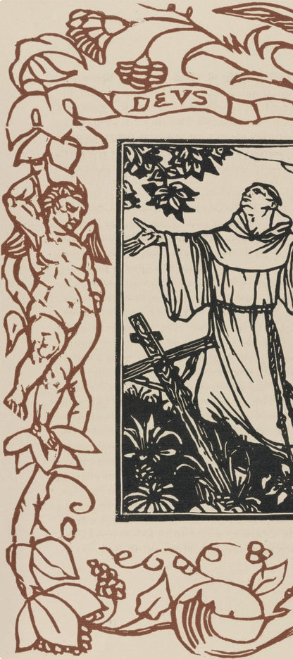 Mile Bernard, Composition (Morane, No. 100), Les Petites Fleurs De St. Franoise, Woodcut