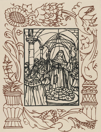 Mile Bernard, Composition (Morane, No. 100), Les Petites Fleurs De St. Franoise, Woodcut
