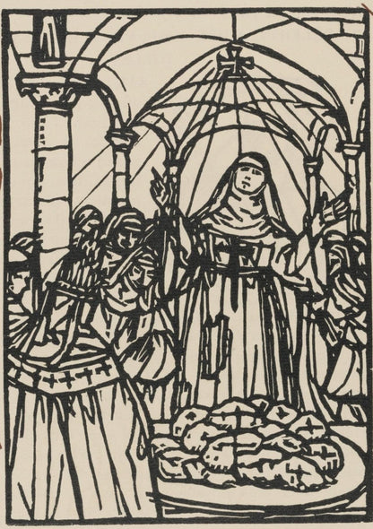 Mile Bernard, Composition (Morane, No. 100), Les Petites Fleurs De St. Franoise, Woodcut