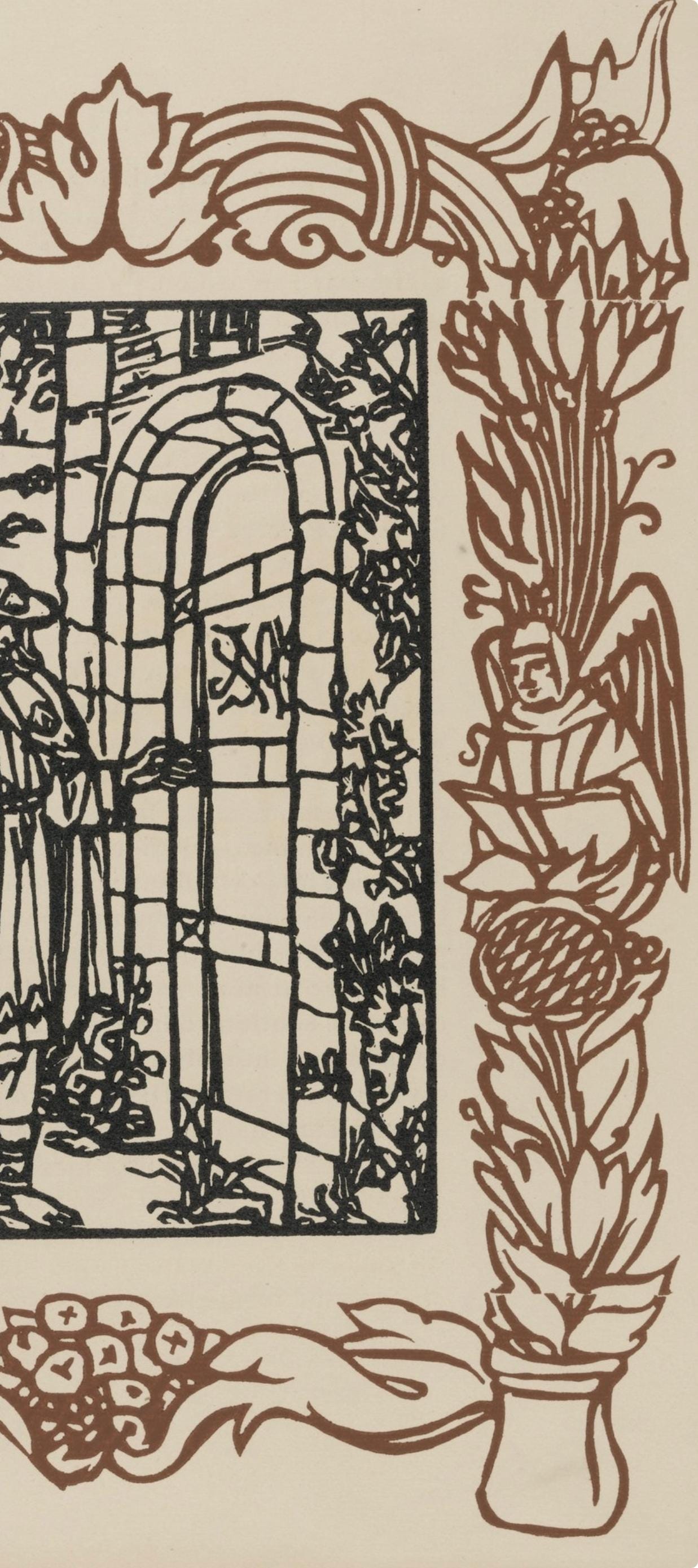 Mile Bernard, Composition (Morane, No. 100), Les Petites Fleurs De St. Franoise, Woodcut