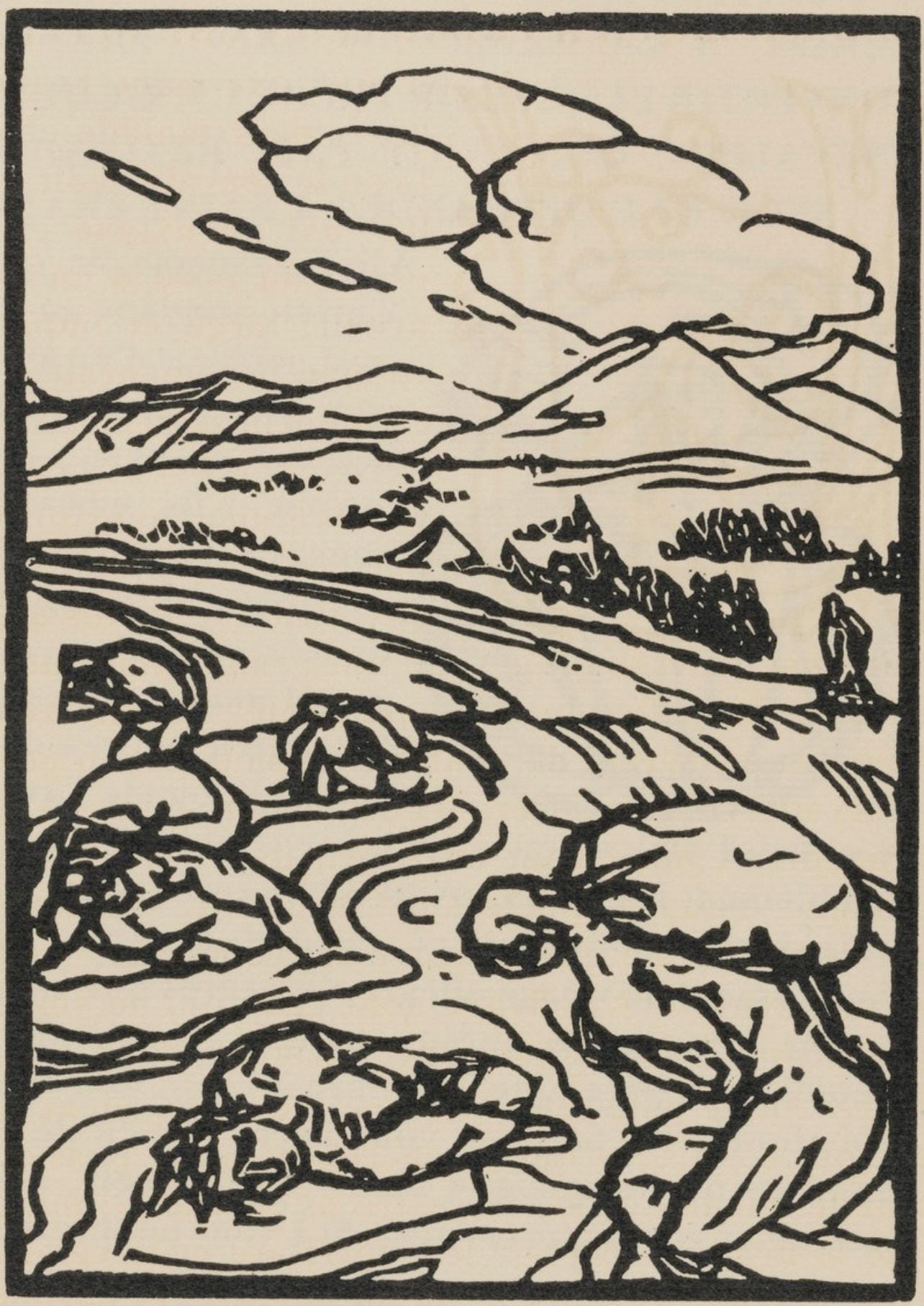Mile Bernard, Composition (Morane, No. 100), Les Petites Fleurs De St. Franoise, Woodcut