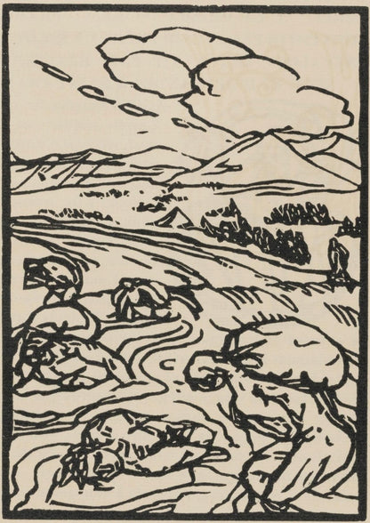 Mile Bernard, Composition (Morane, No. 100), Les Petites Fleurs De St. Franoise, Woodcut