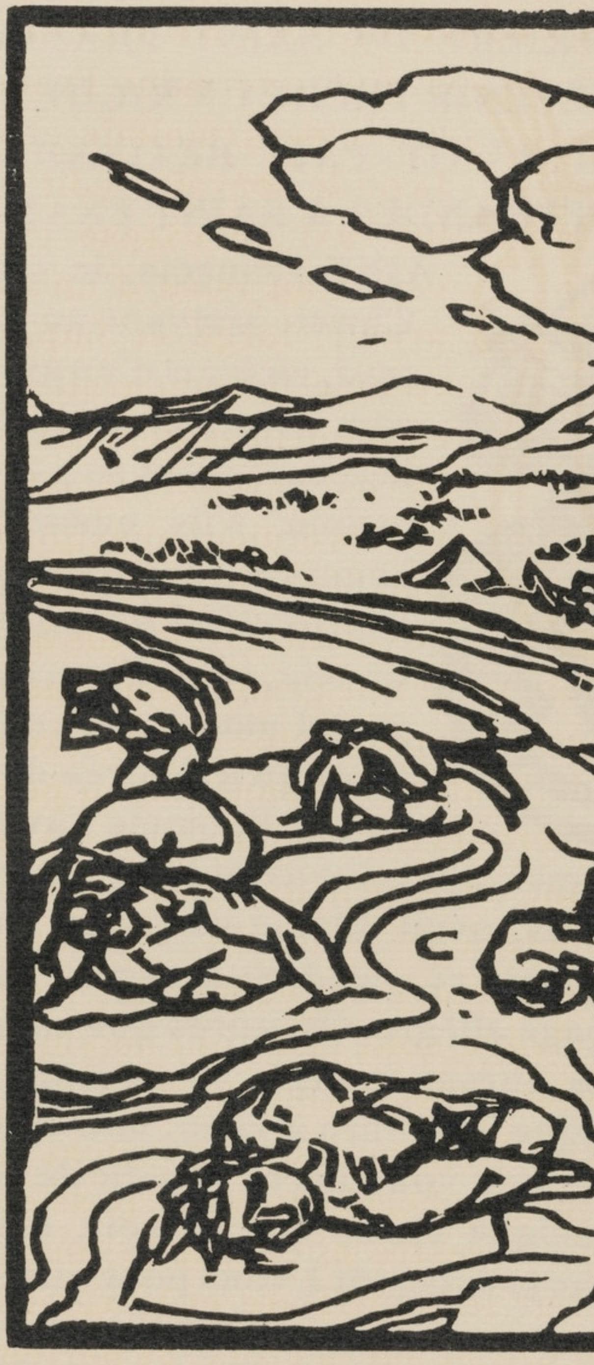 Mile Bernard, Composition (Morane, No. 100), Les Petites Fleurs De St. Franoise, Woodcut