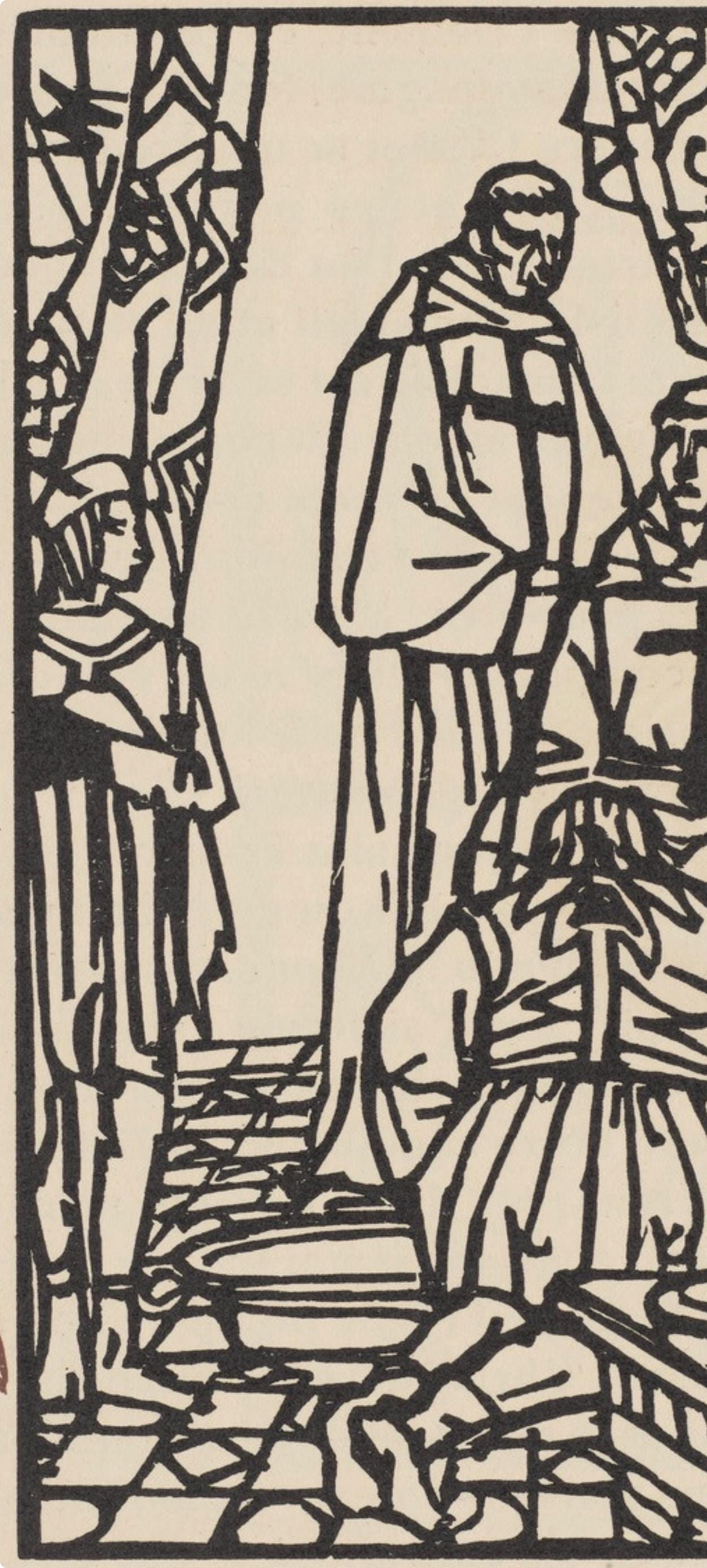 Mile Bernard, Composition (Morane, No. 100), Les Petites Fleurs De St. Franoise, Woodcut