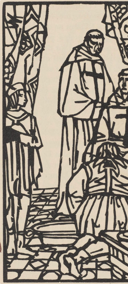 Mile Bernard, Composition (Morane, No. 100), Les Petites Fleurs De St. Franoise, Woodcut