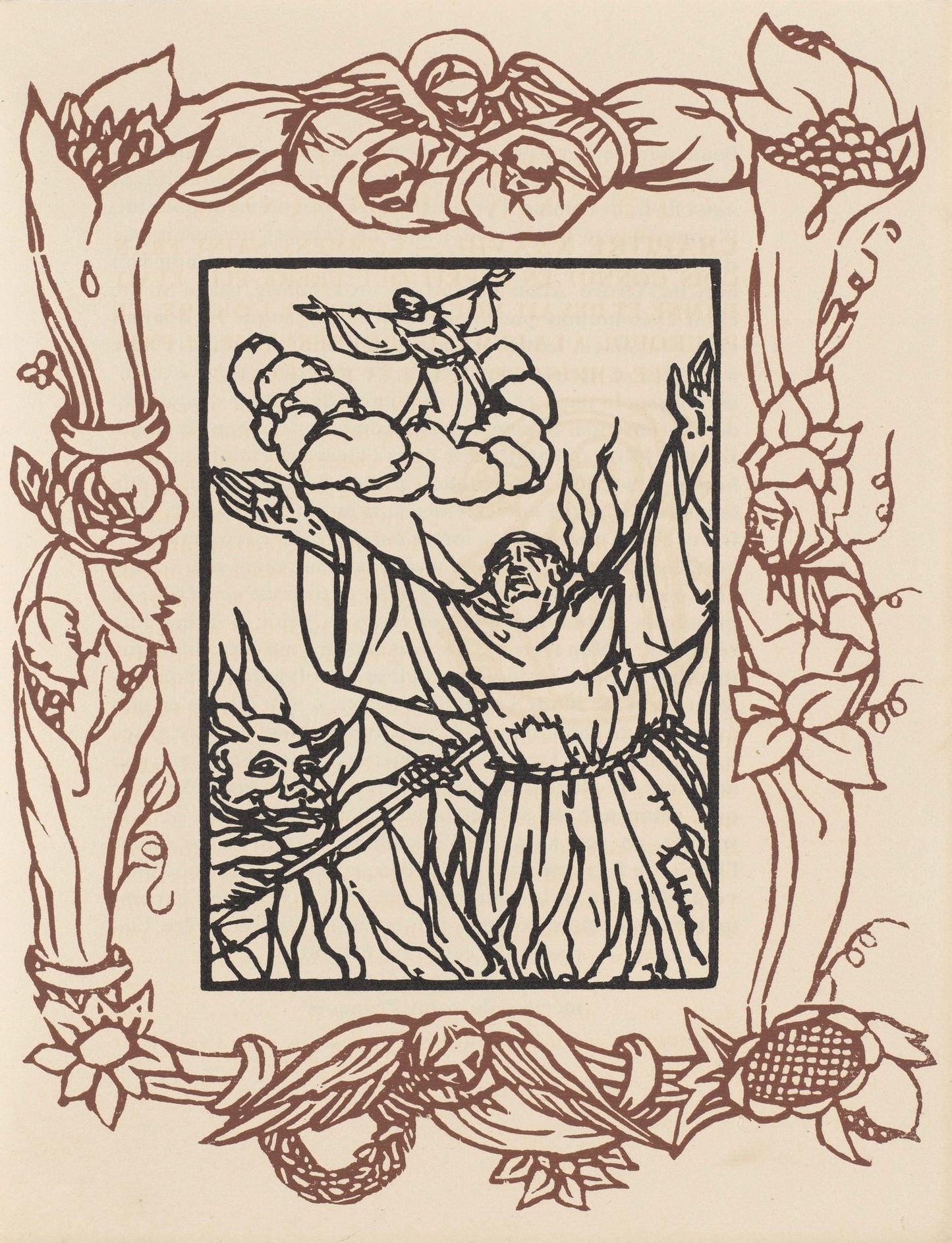 Mile Bernard, Composition (Morane, No. 100), Les Petites Fleurs De St. Franoise, Woodcut