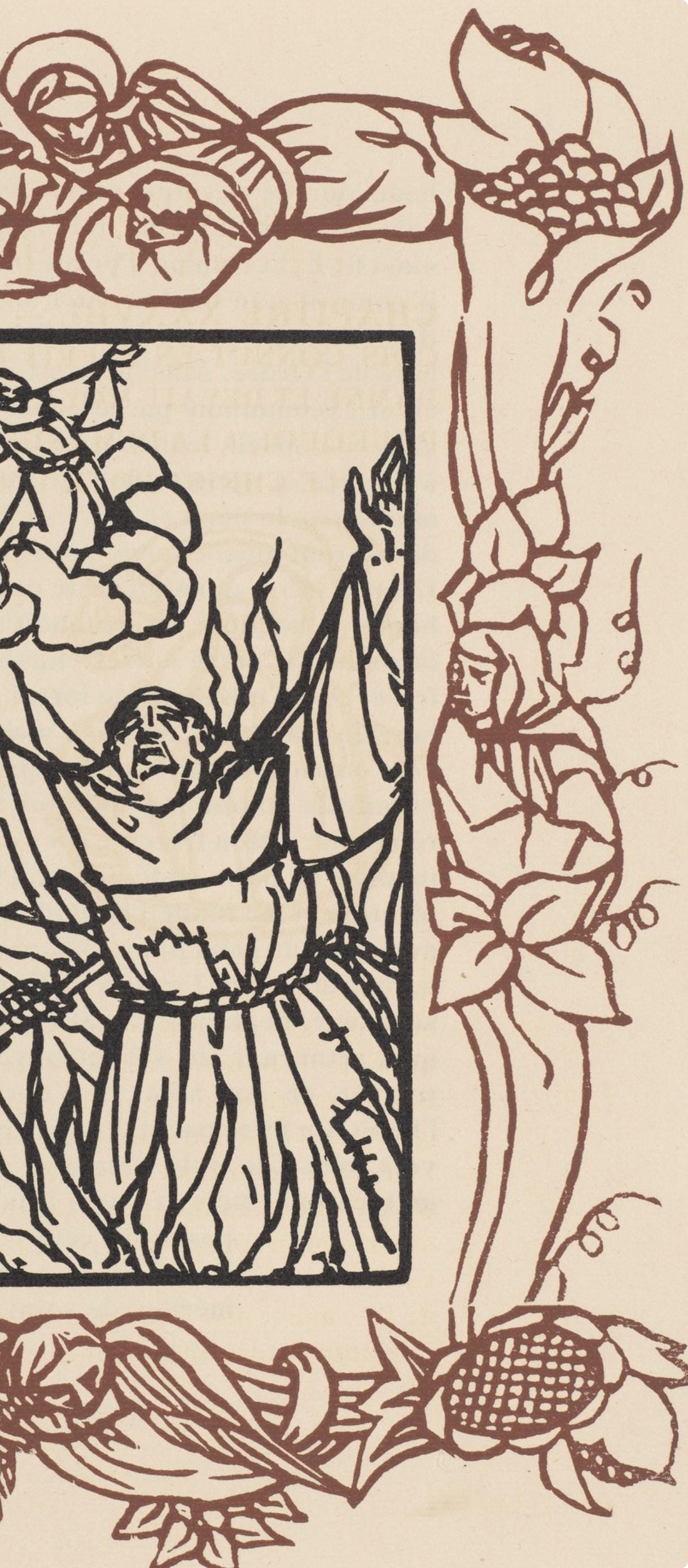 Mile Bernard, Composition (Morane, No. 100), Les Petites Fleurs De St. Franoise, Woodcut