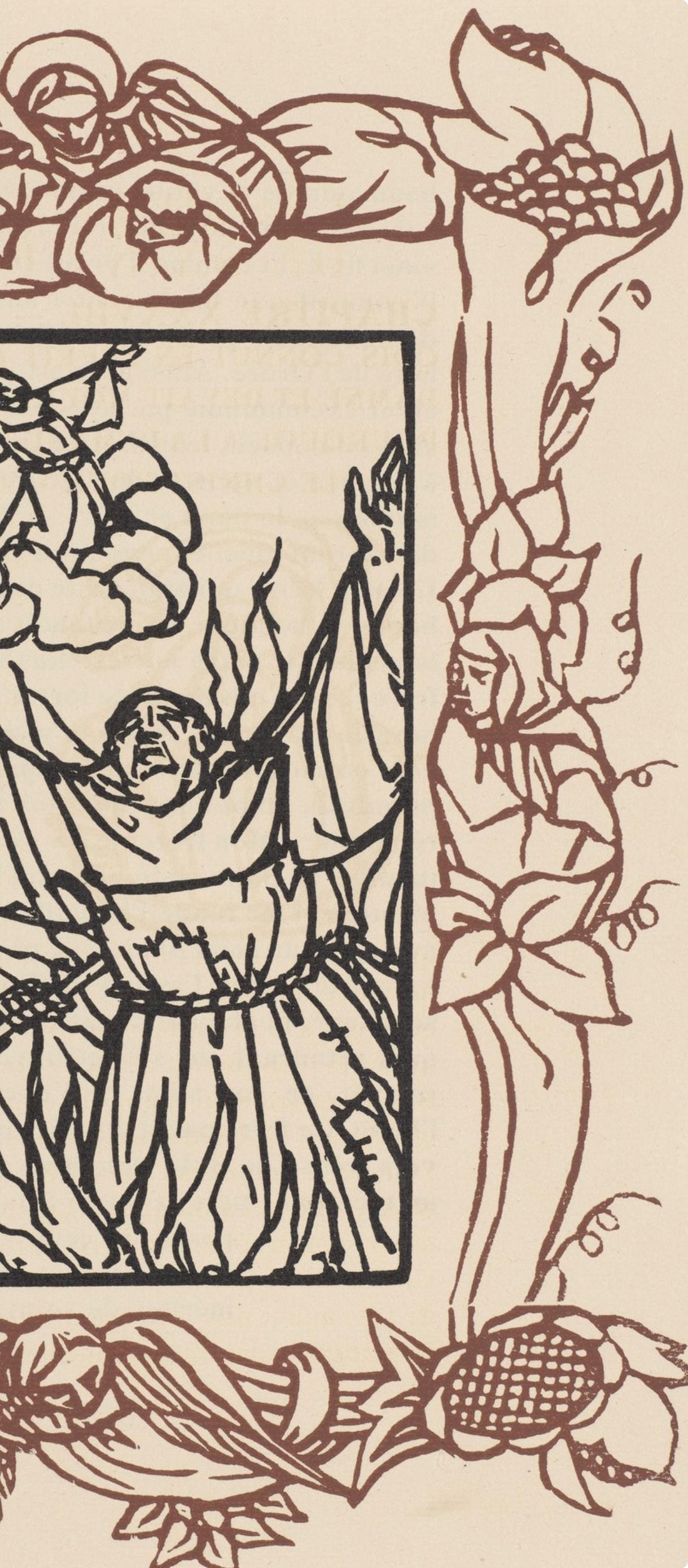 Mile Bernard, Composition (Morane, No. 100), Les Petites Fleurs De St. Franoise, Woodcut