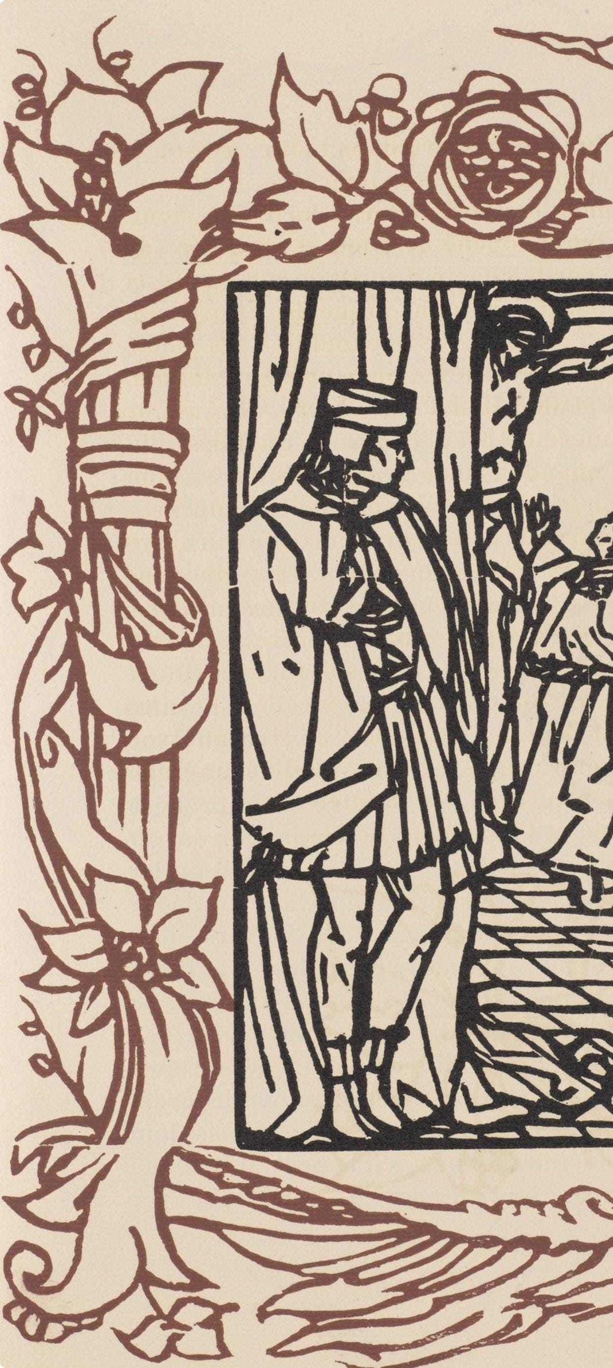 Mile Bernard, Composition (Morane, No. 100), Les Petites Fleurs De St. Franoise, Woodcut