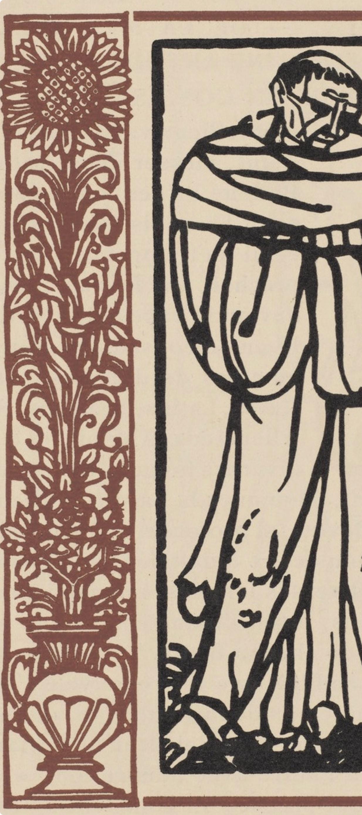 Mile Bernard, Composition (Morane, No. 100), Les Petites Fleurs De St. Franoise, Woodcut