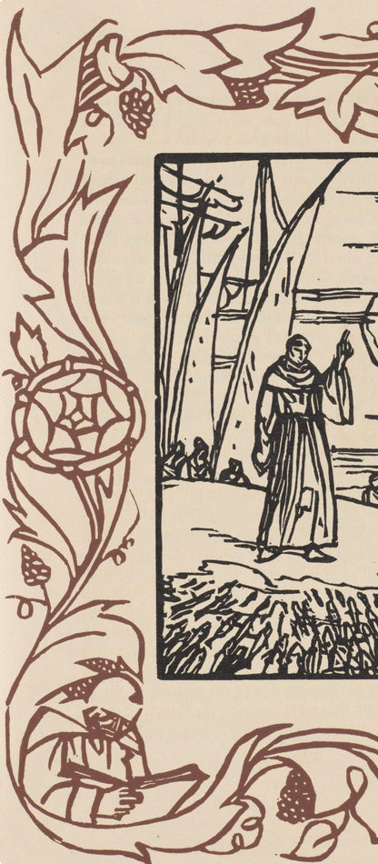 Mile Bernard, Composition (Morane, No. 100), Les Petites Fleurs De St. Franoise, Woodcut