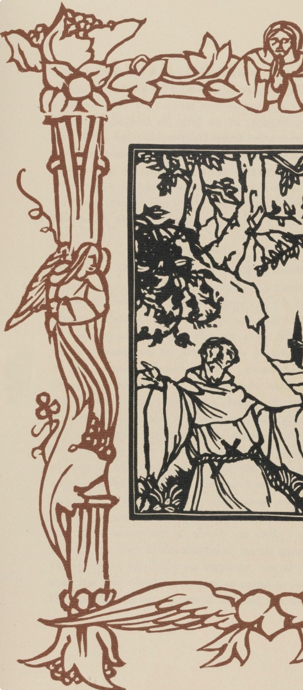 Mile Bernard, Composition (Morane, No. 100), Les Petites Fleurs De St. Franoise, Woodcut