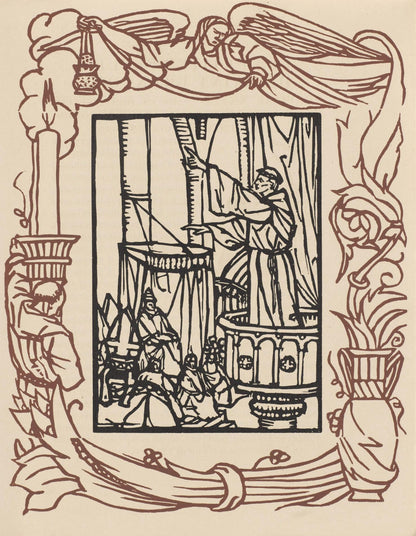 Mile Bernard, Composition (Morane, No. 100), Les Petites Fleurs De St. Franoise, Woodcut