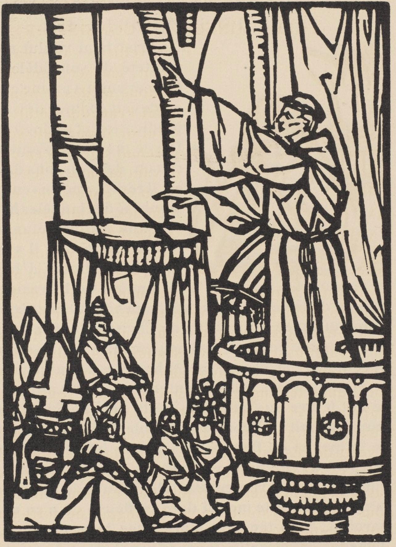 Mile Bernard, Composition (Morane, No. 100), Les Petites Fleurs De St. Franoise, Woodcut
