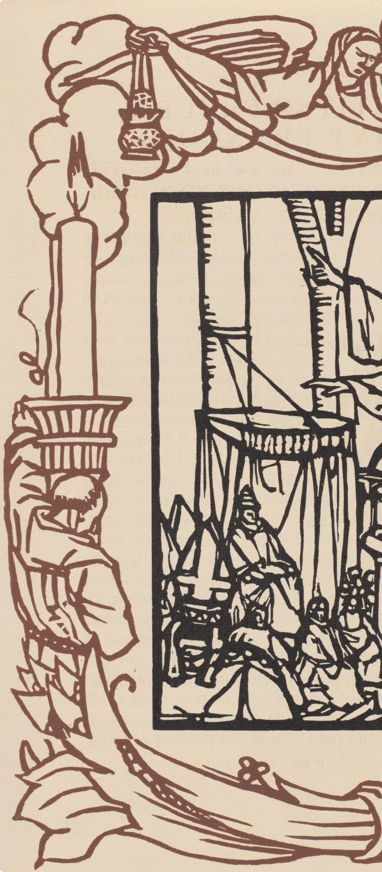 Mile Bernard, Composition (Morane, No. 100), Les Petites Fleurs De St. Franoise, Woodcut