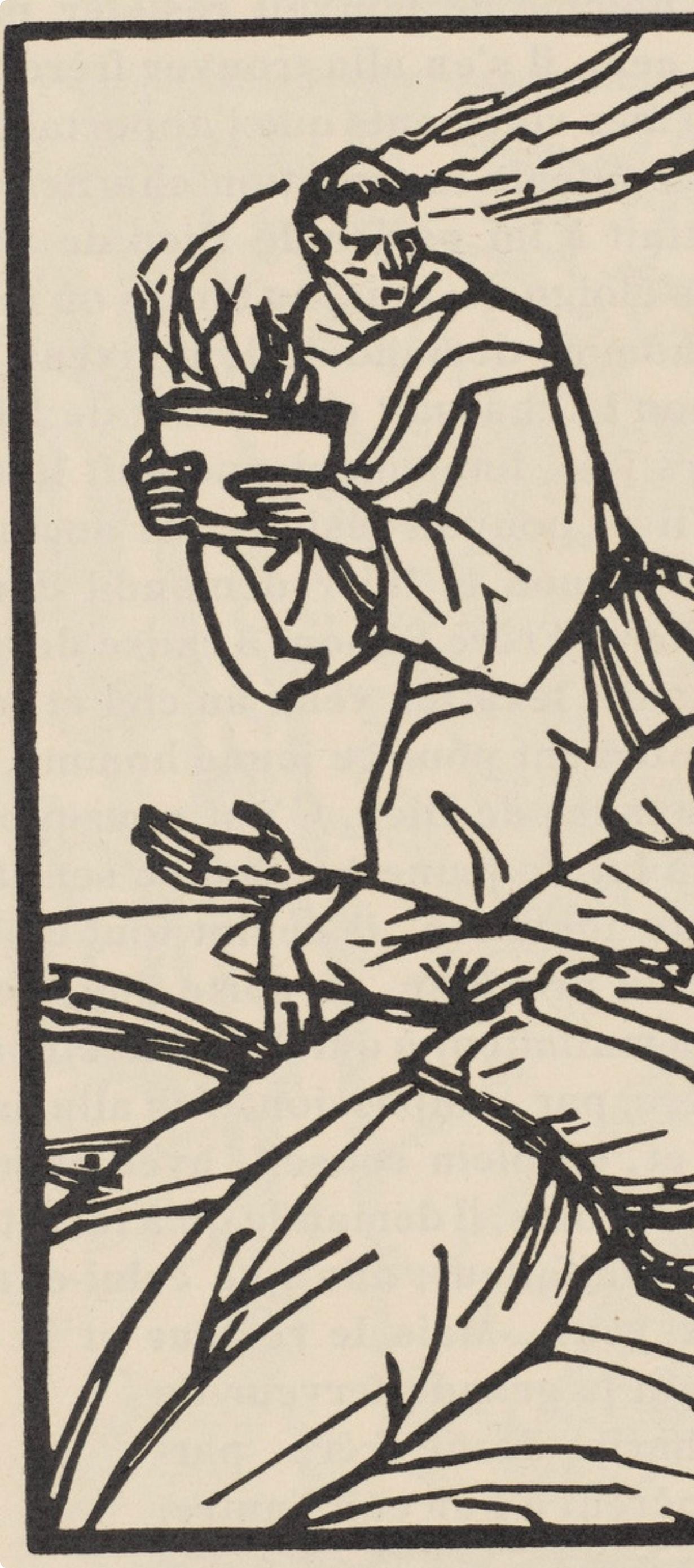 Mile Bernard, Composition (Morane, No. 100), Les Petites Fleurs De St. Franoise, Woodcut