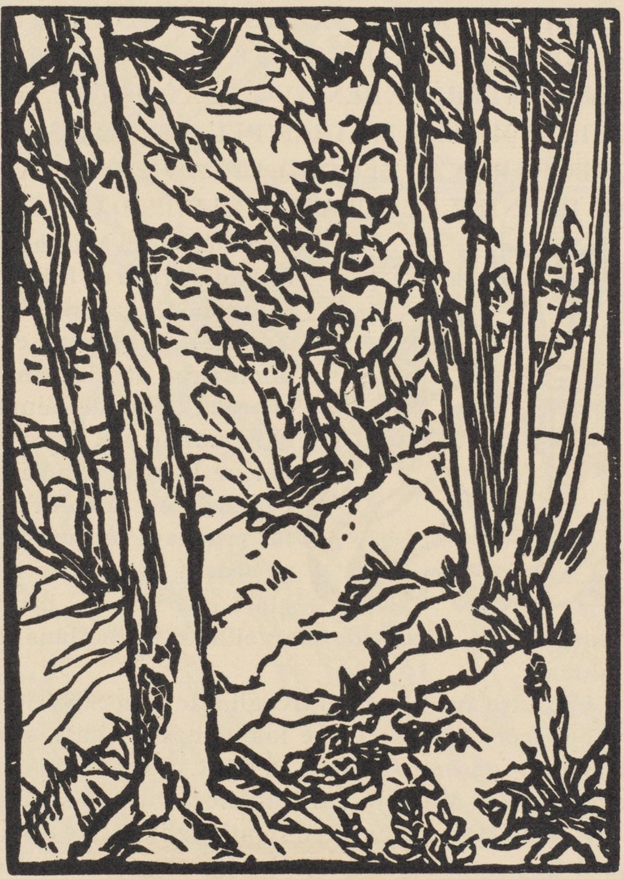 Mile Bernard, Composition (Morane, No. 100), Les Petites Fleurs De St. Franoise, Woodcut