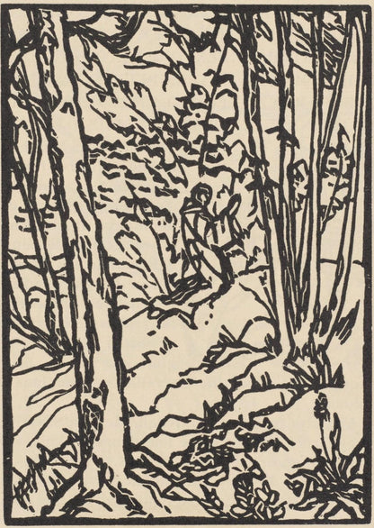 Mile Bernard, Composition (Morane, No. 100), Les Petites Fleurs De St. Franoise, Woodcut