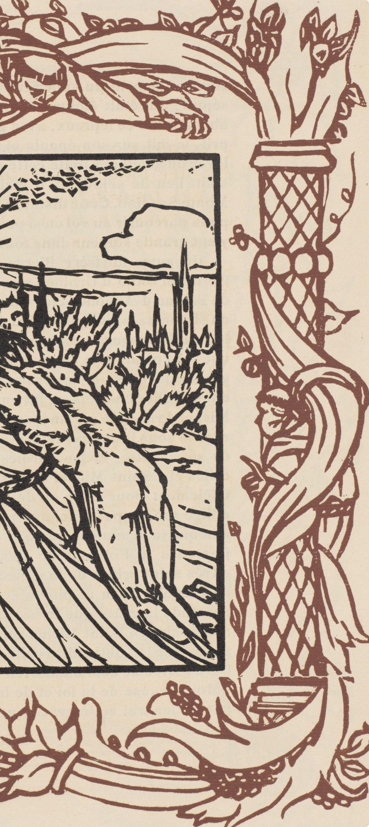 Mile Bernard, Composition (Morane, No. 100), Les Petites Fleurs De St. Franoise, Woodcut