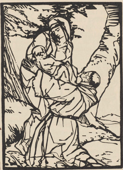 Mile Bernard, Composition (Morane, No. 100), Les Petites Fleurs De St. Franoise, Woodcut