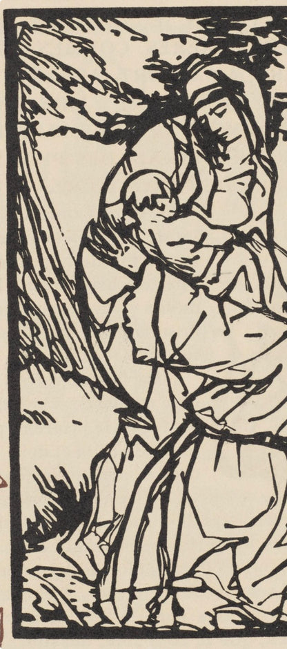 Mile Bernard, Composition (Morane, No. 100), Les Petites Fleurs De St. Franoise, Woodcut