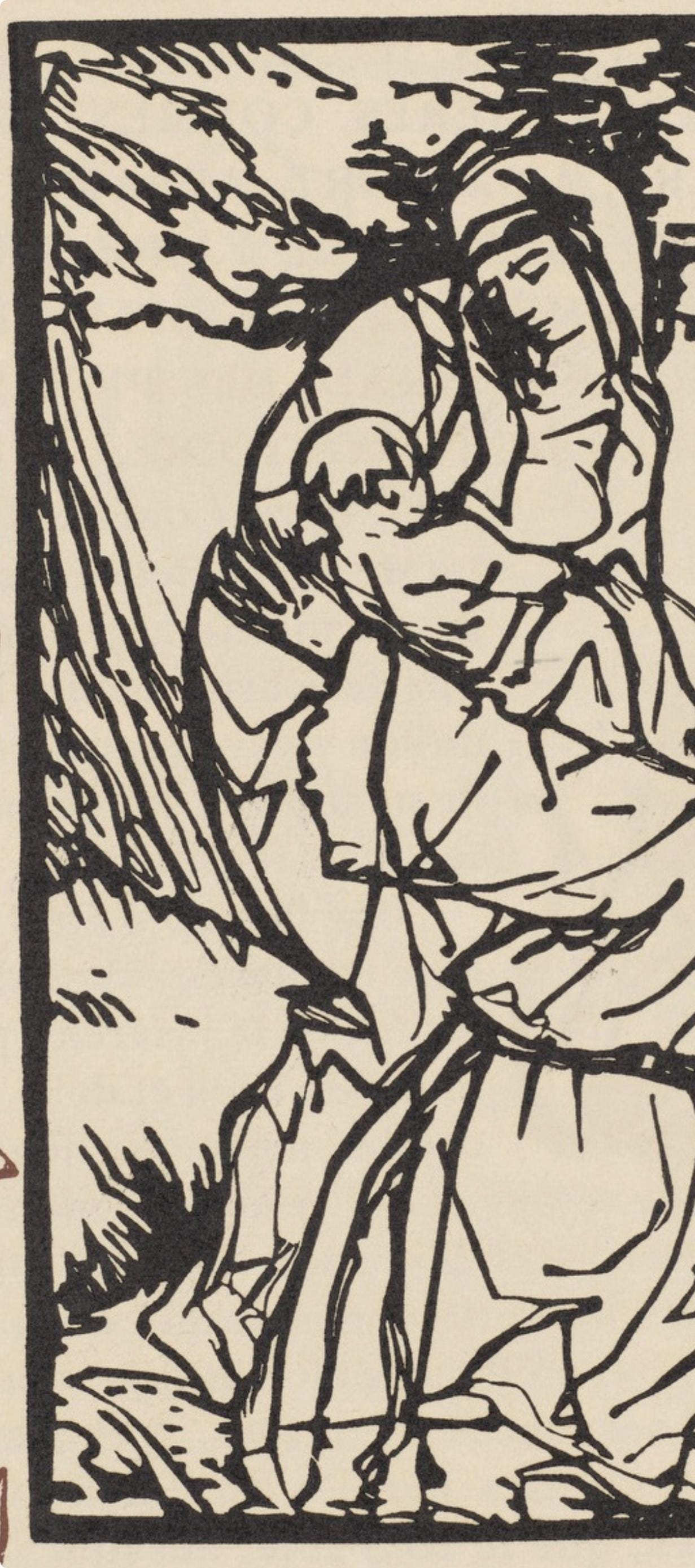 Mile Bernard, Composition (Morane, No. 100), Les Petites Fleurs De St. Franoise, Woodcut