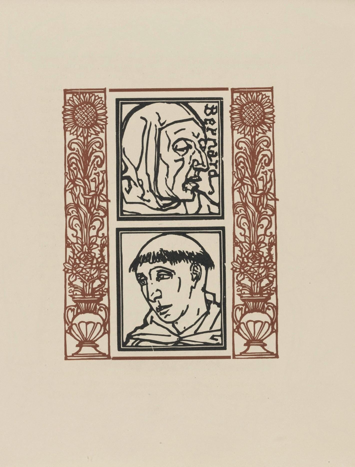 Mile Bernard, Composition (Morane, No. 100), Les Petites Fleurs De St. Franoise, Woodcut