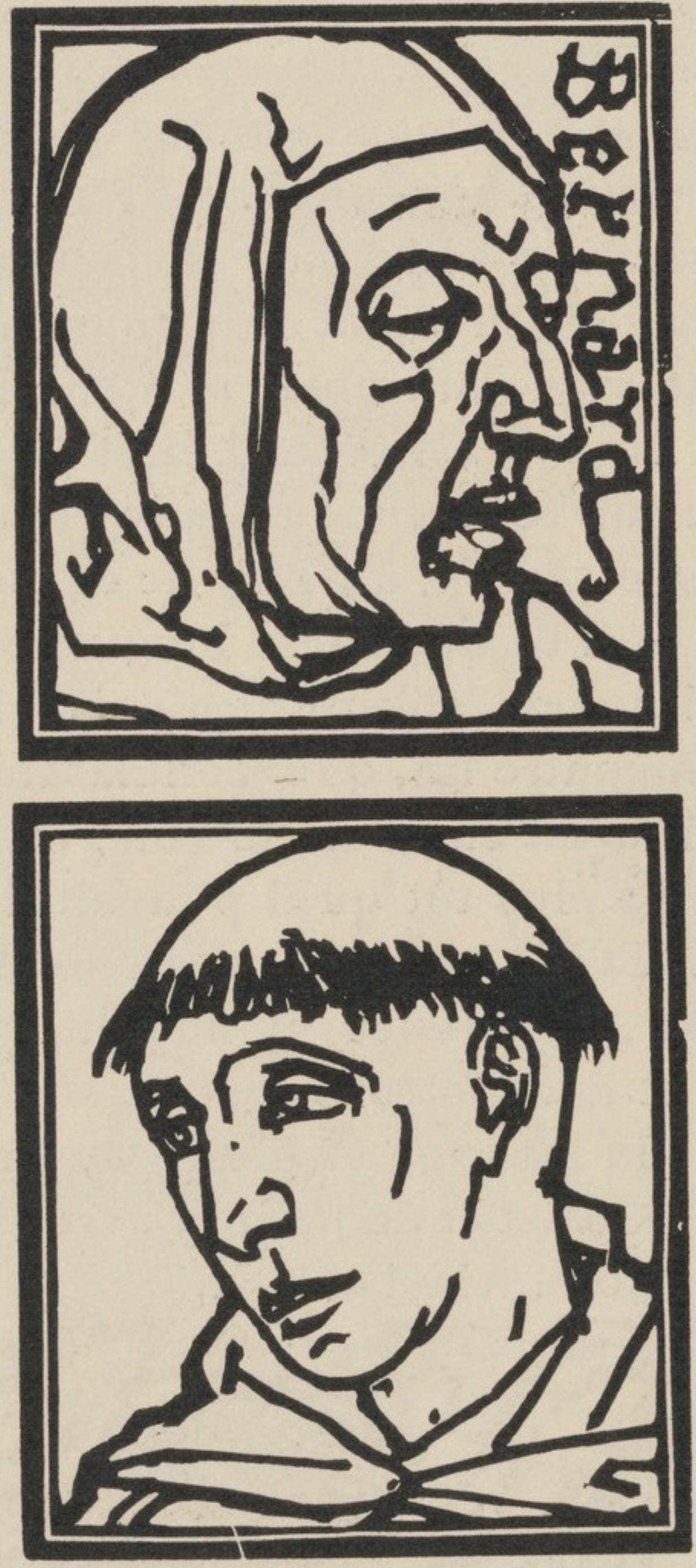 Mile Bernard, Composition (Morane, No. 100), Les Petites Fleurs De St. Franoise, Woodcut