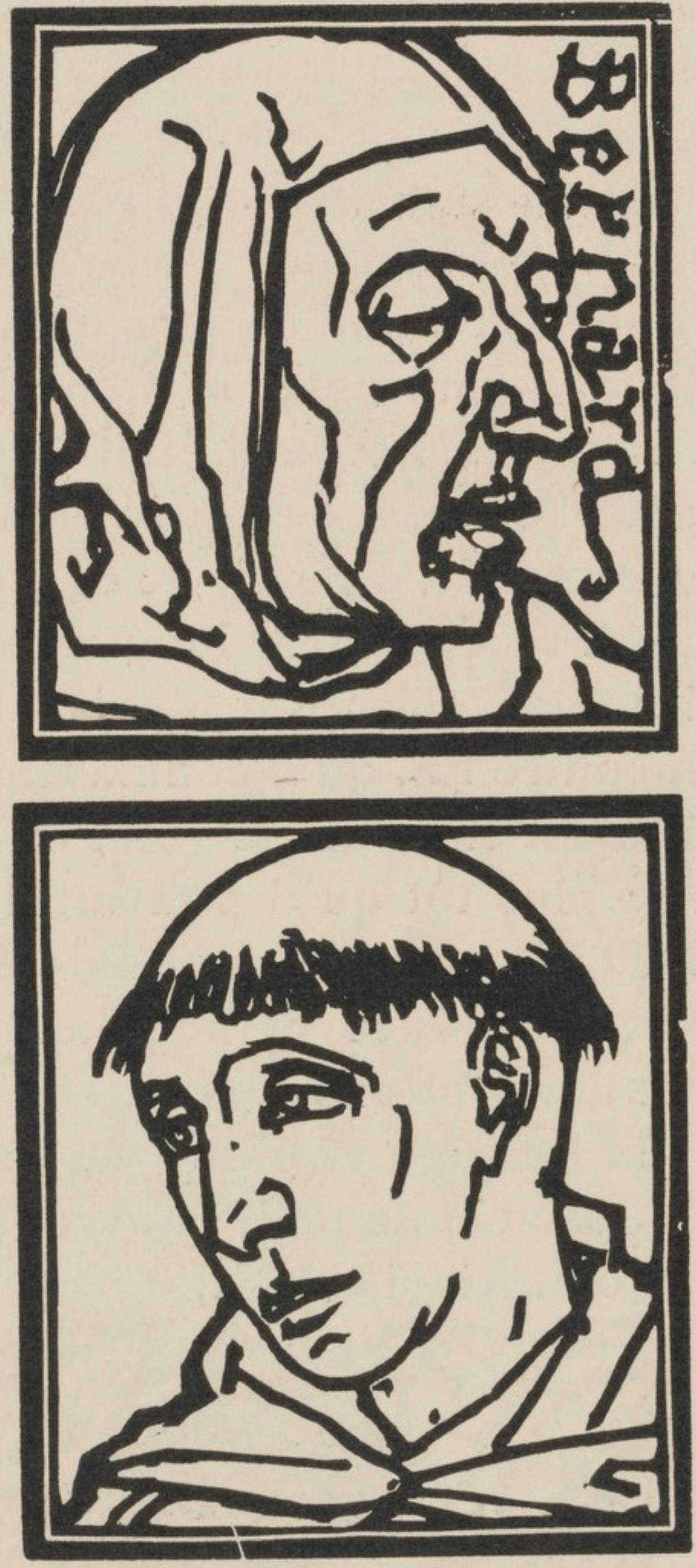 Mile Bernard, Composition (Morane, No. 100), Les Petites Fleurs De St. Franoise, Woodcut
