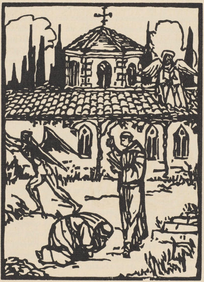 Mile Bernard, Composition (Morane, No. 100), Les Petites Fleurs De St. Franoise, Woodcut