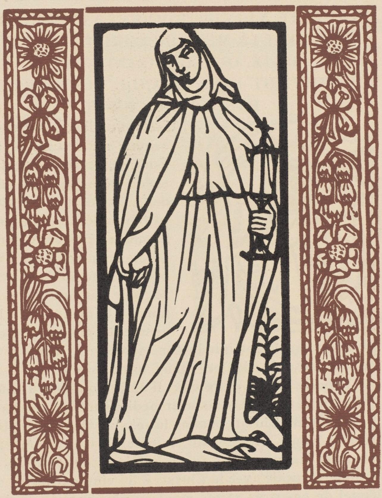 Mile Bernard, Composition (Morane, No. 100), Les Petites Fleurs De St. Franoise, Woodcut