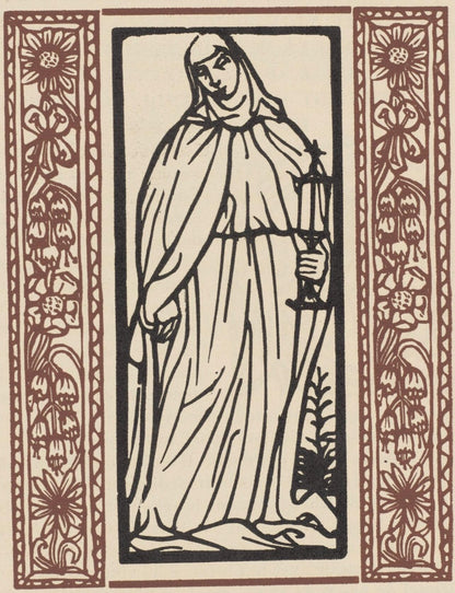 Mile Bernard, Composition (Morane, No. 100), Les Petites Fleurs De St. Franoise, Woodcut