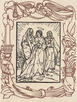 Woodcut - mile Bernard - Composition (Morane - No. 100) - Les Petites Fleurs de St. Franoise