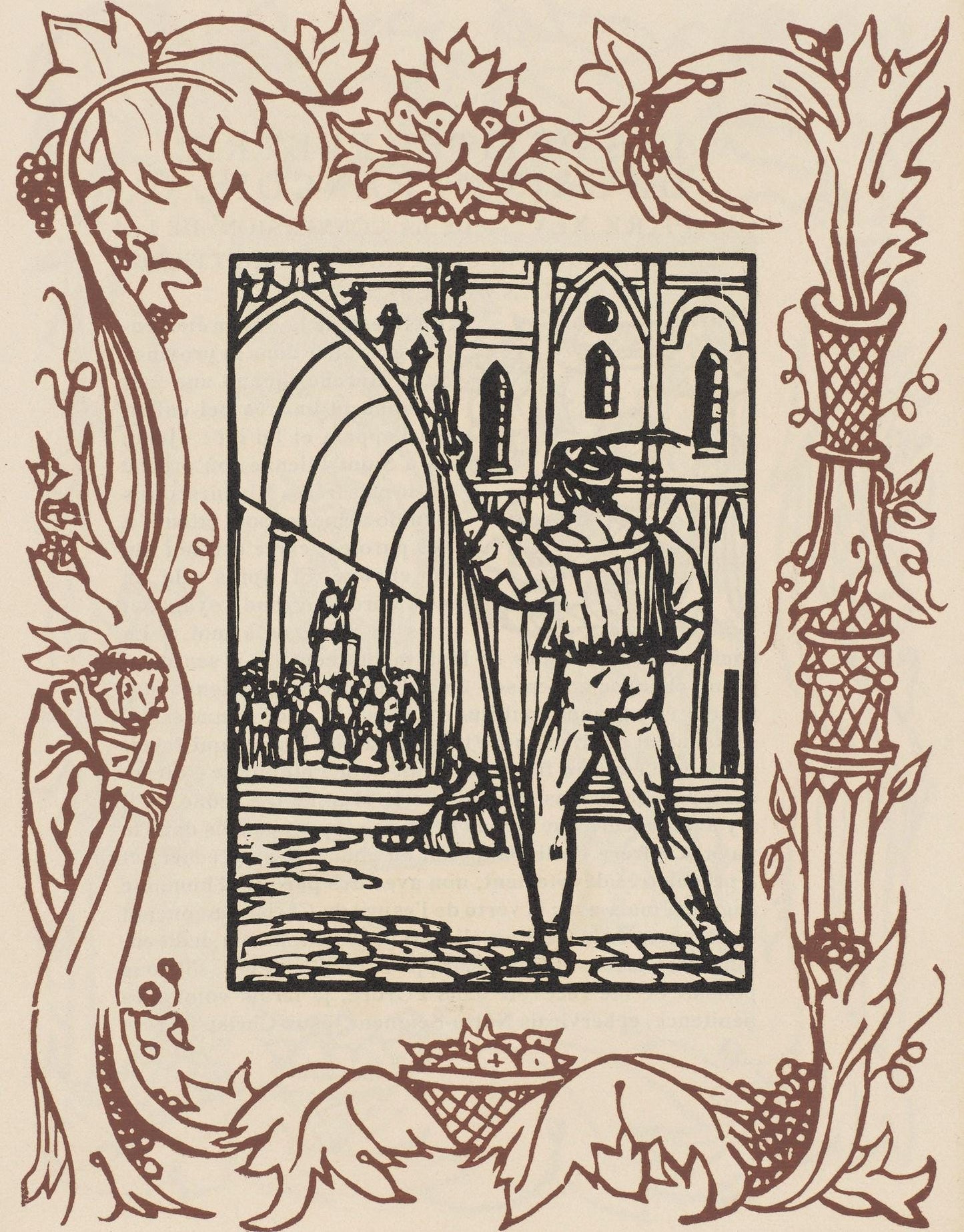 Mile Bernard, Composition (Morane, No. 100), Les Petites Fleurs De St. Franoise, Woodcut