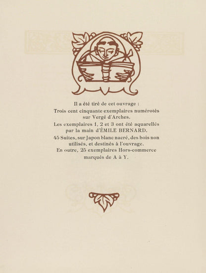 Mile Bernard, Composition (Morane, No. 100), Les Petites Fleurs De St. Franoise, Woodcut