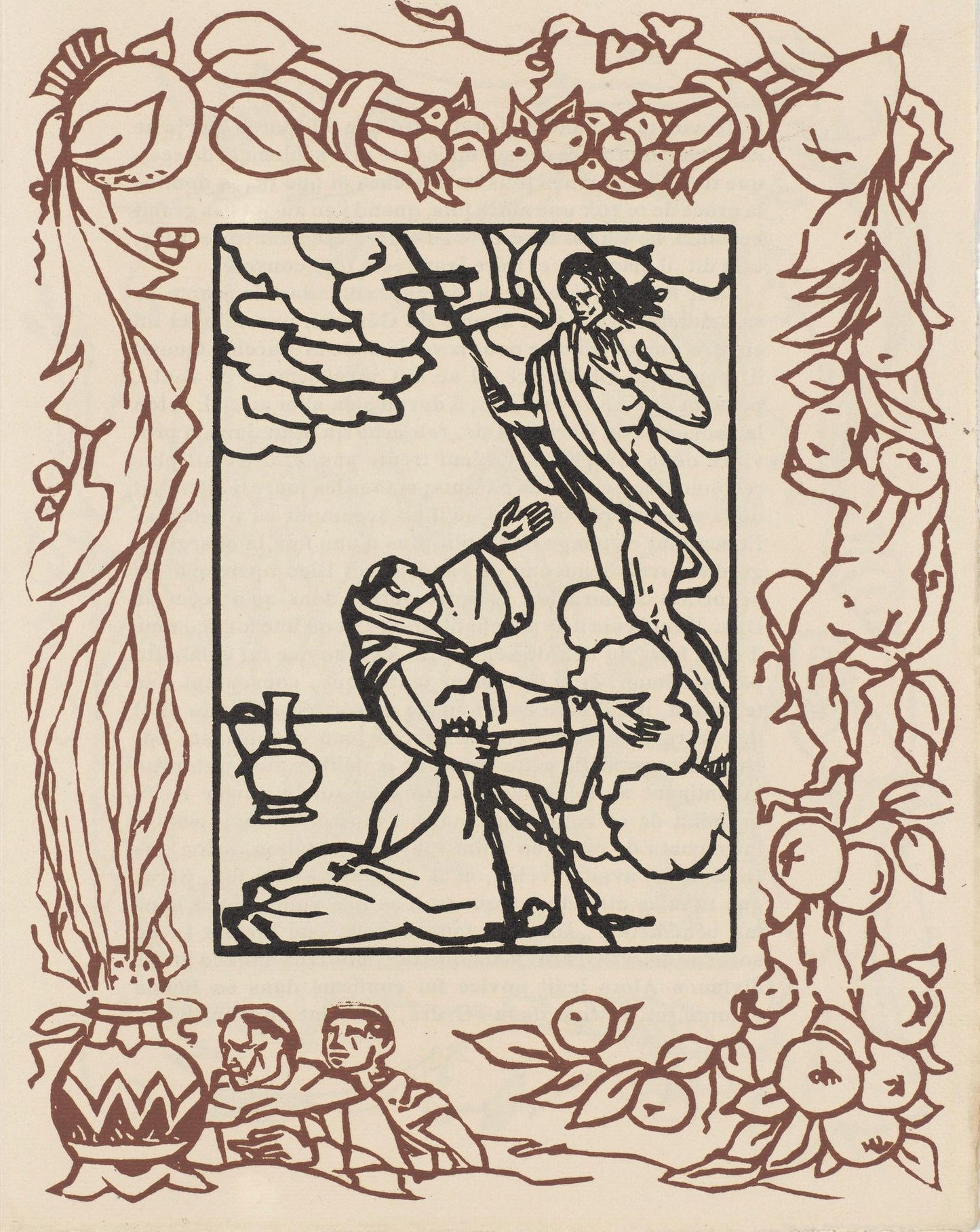 Mile Bernard, Composition (Morane, No. 100), Les Petites Fleurs De St. Franoise, Woodcut