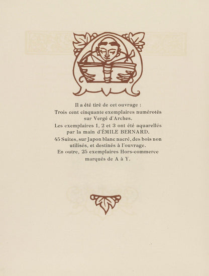 Mile Bernard, Composition (Morane, No. 100), Les Petites Fleurs De St. Franoise, Woodcut